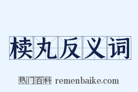 椟丸反义词是什么意思的图片